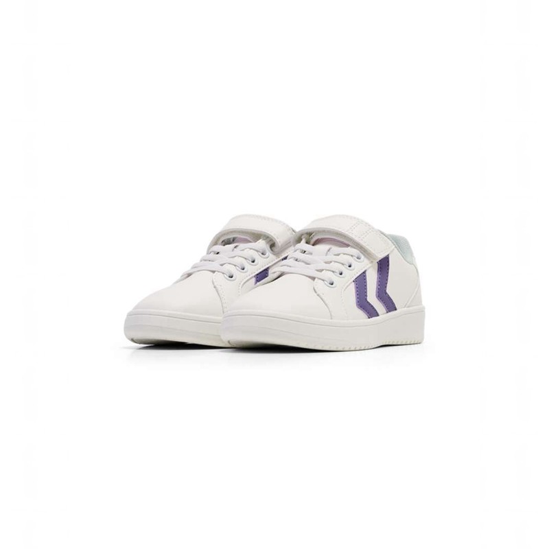Hummel Derby Court Jr Sneakers Kinder Weiß | 046773-036