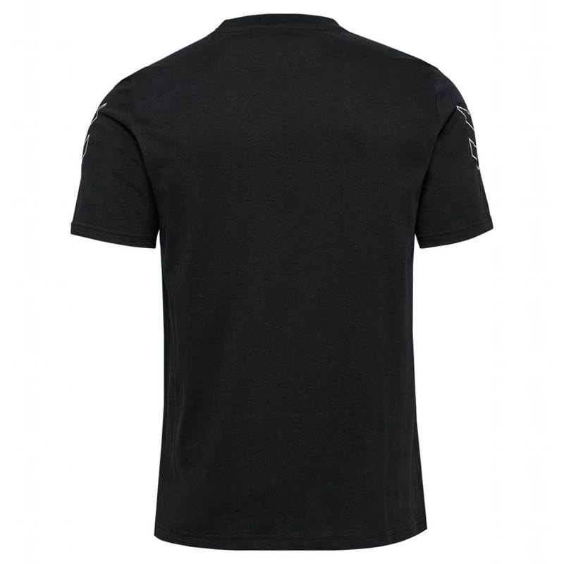 Hummel Elemental Chevron Cotton T-shirts Herren Schwarz | 152104-089