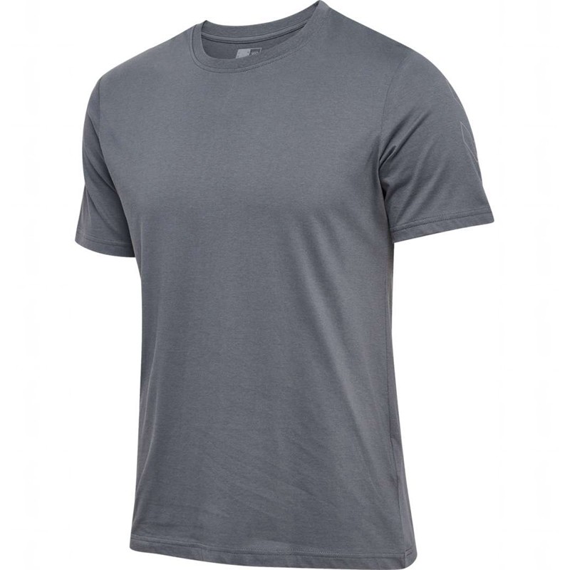 Hummel Elemental Chevron Cotton T-shirts Herren Grau | 492064-314