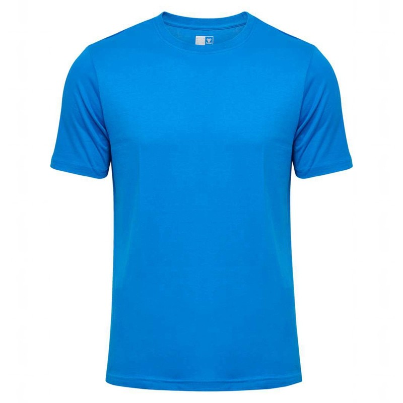 Hummel Elemental Chevron Cotton T-shirts Herren Blau | 843316-365