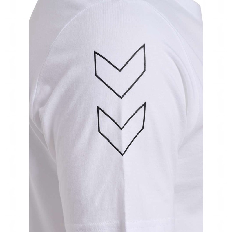 Hummel Elemental Chevron Cotton T-shirts Herren Weiß | 880428-944