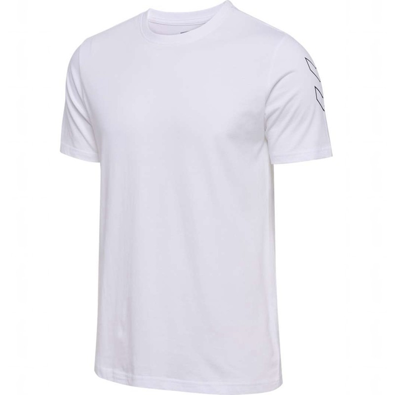 Hummel Elemental Chevron Cotton T-shirts Herren Weiß | 880428-944