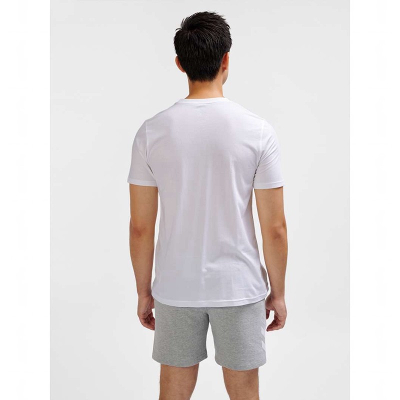 Hummel Elemental Logo Cotton T-shirts Herren Weiß | 560255-140