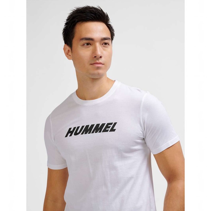 Hummel Elemental Logo Cotton T-shirts Herren Weiß | 560255-140