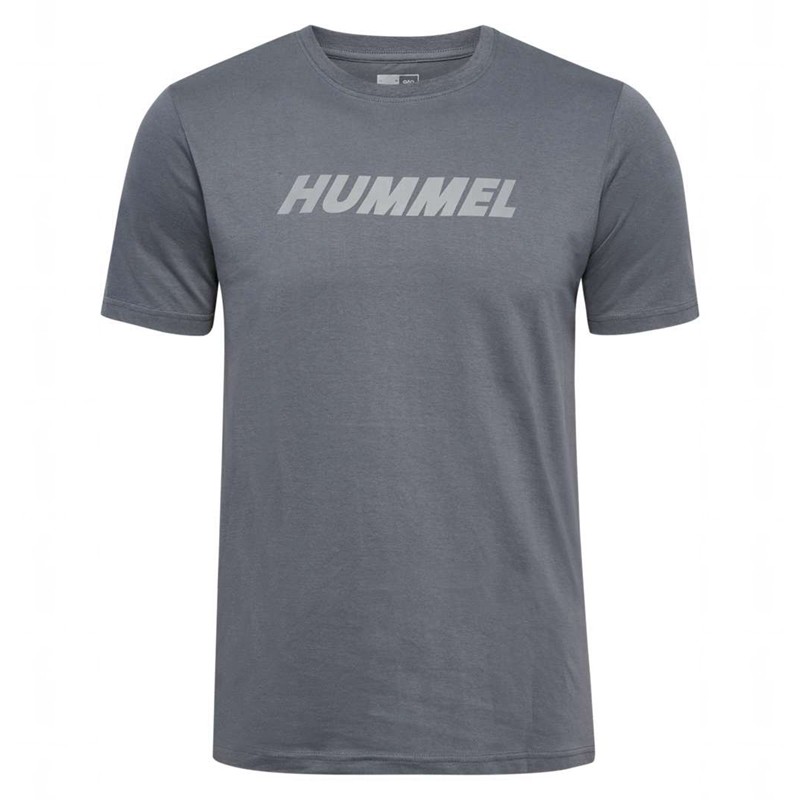 Hummel Elemental Logo Cotton T-shirts Herren Grau | 046292-106