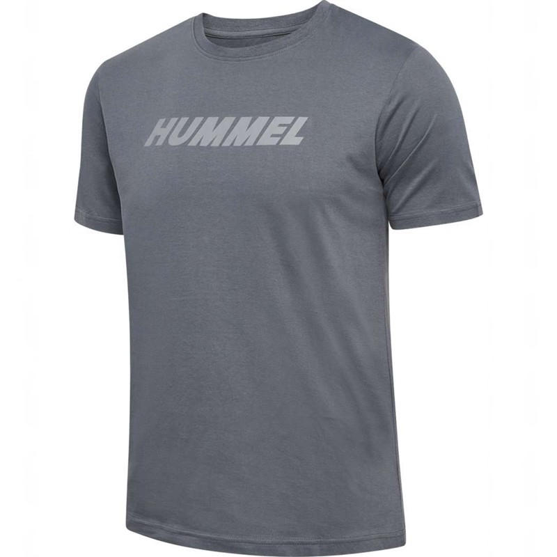 Hummel Elemental Logo Cotton T-shirts Herren Grau | 046292-106