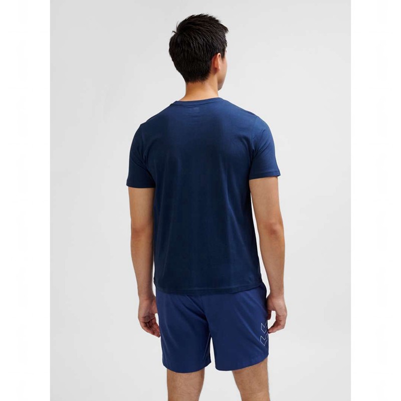 Hummel Elemental Logo Cotton T-shirts Herren Navy | 570910-207