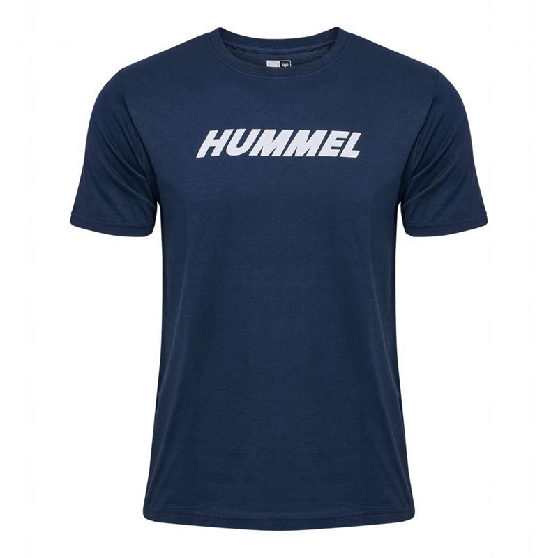 Hummel Elemental Logo Cotton T-shirts Herren Navy | 570910-207