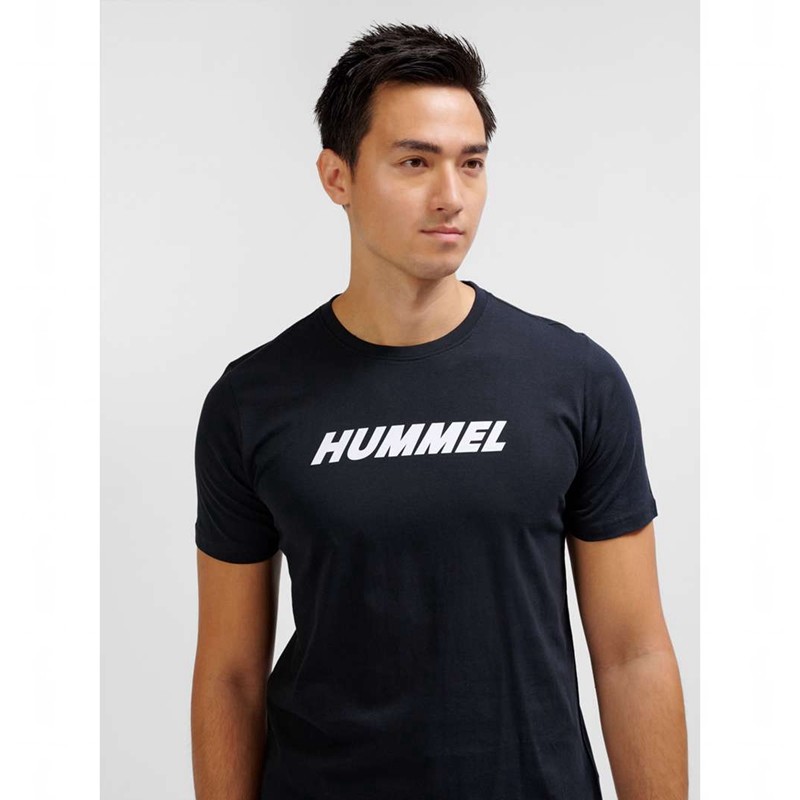 Hummel Elemental Logo Cotton T-shirts Herren Schwarz | 849416-738