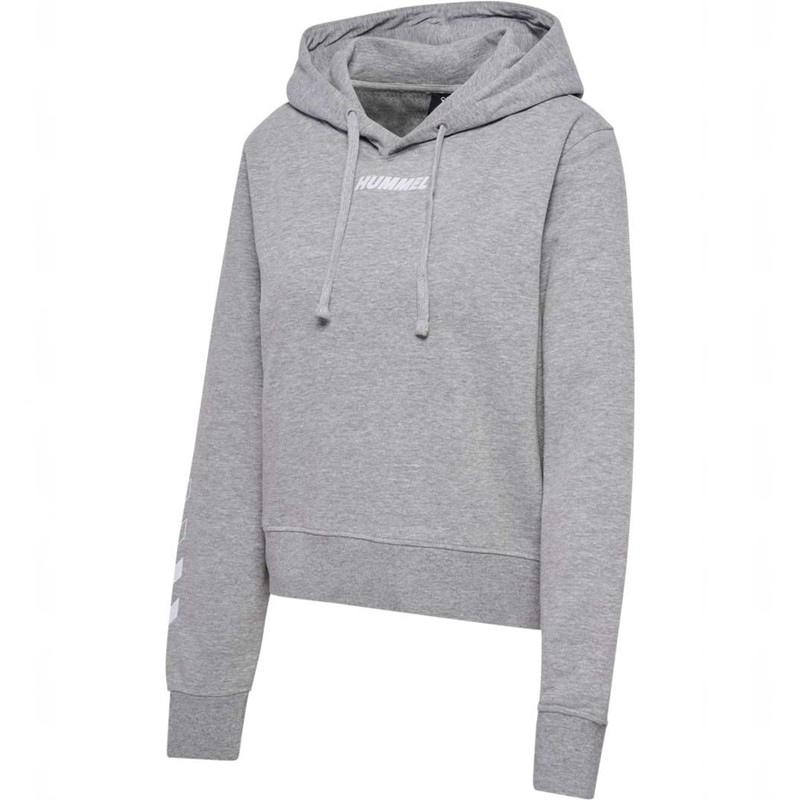 Hummel Elemental Short Hoodie Damen Grau | 235203-983