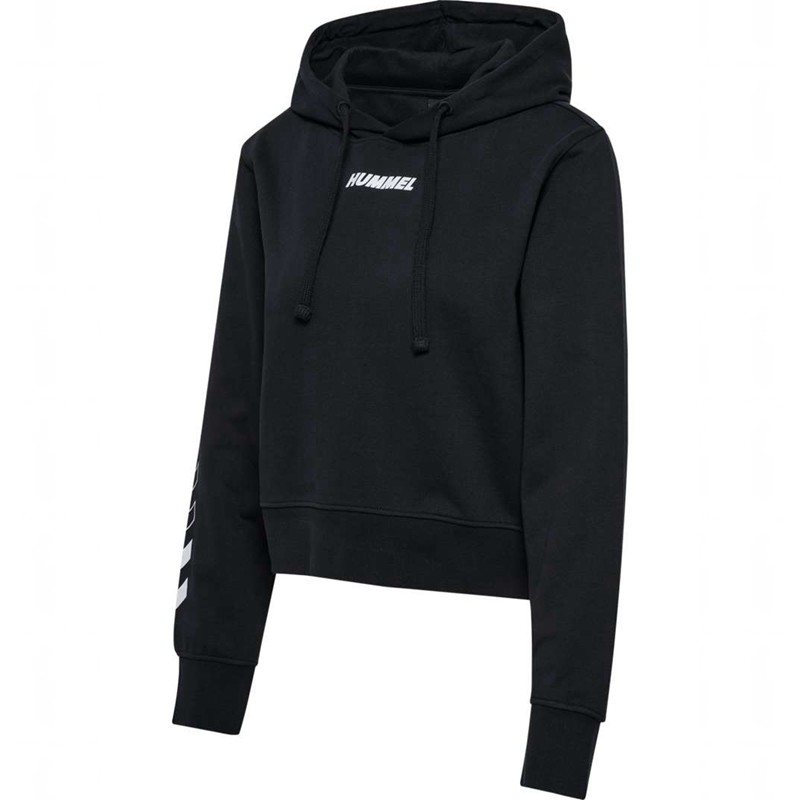 Hummel Elemental Short Hoodie Damen Schwarz | 430785-432