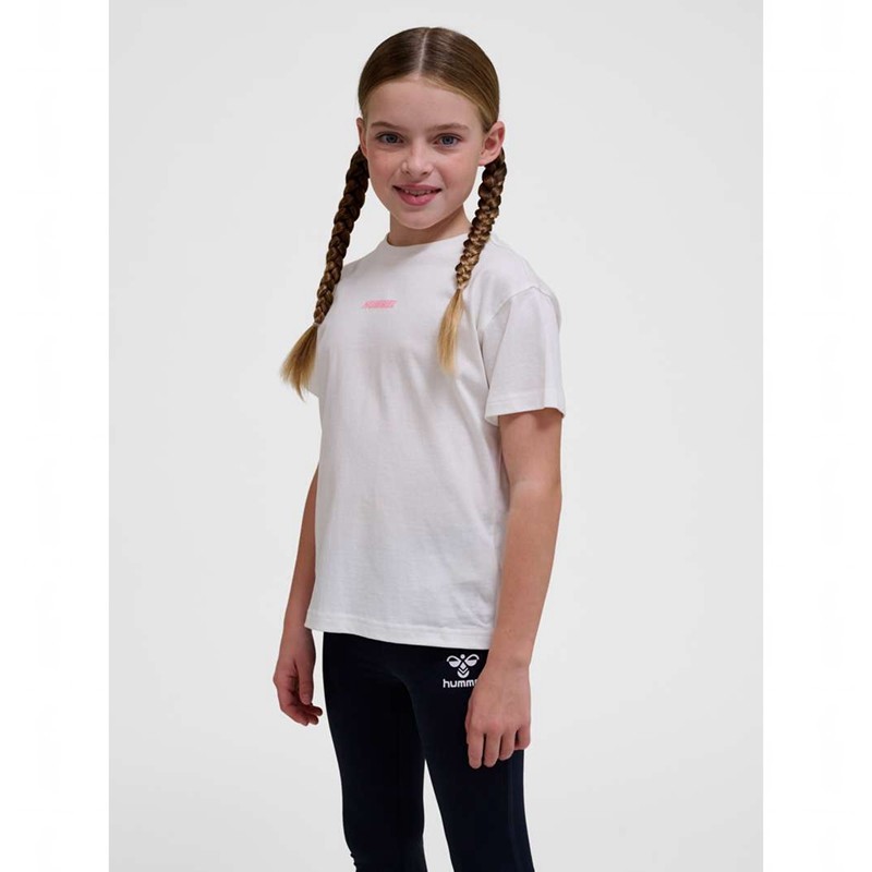 Hummel Ella S/S T-shirts Kinder Weiß | 838959-821