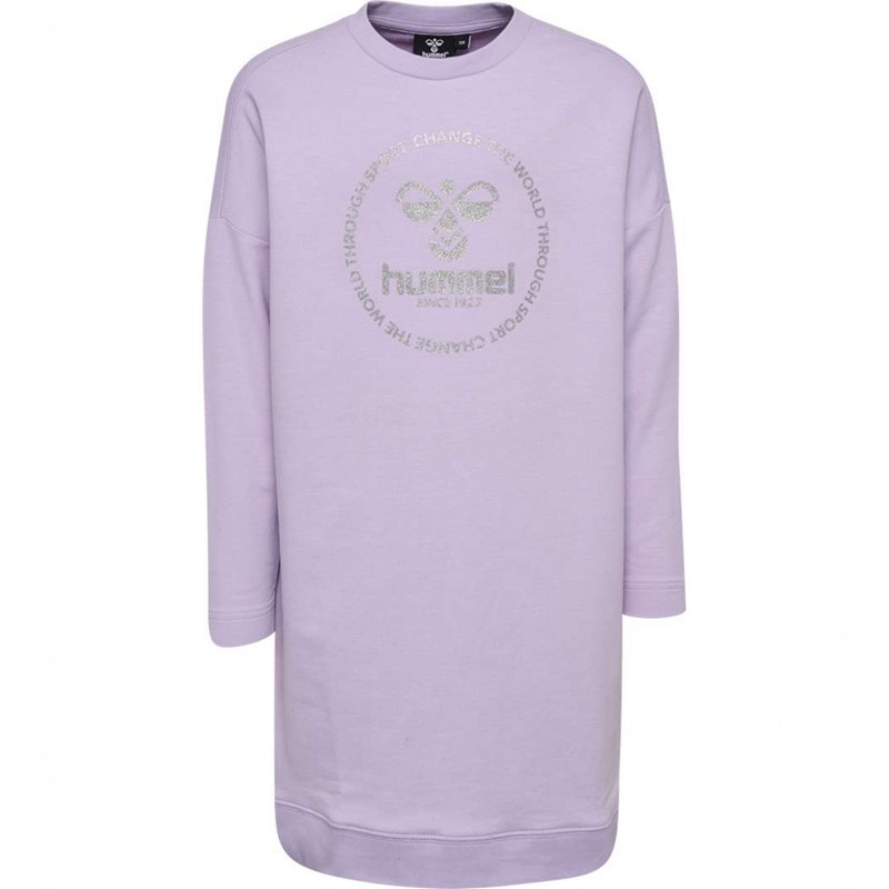 Hummel Elly L/S Kleid Kinder Lavendel | 422831-267