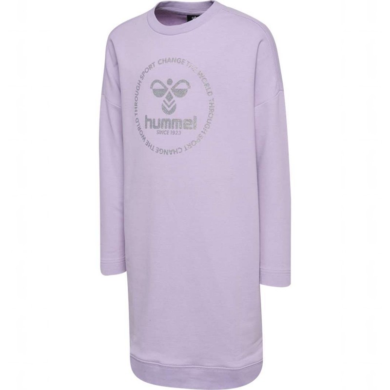 Hummel Elly L/S Kleid Kinder Lavendel | 422831-267