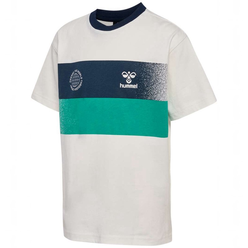 Hummel Eske S/S T-shirts Kinder Weiß | 202792-788
