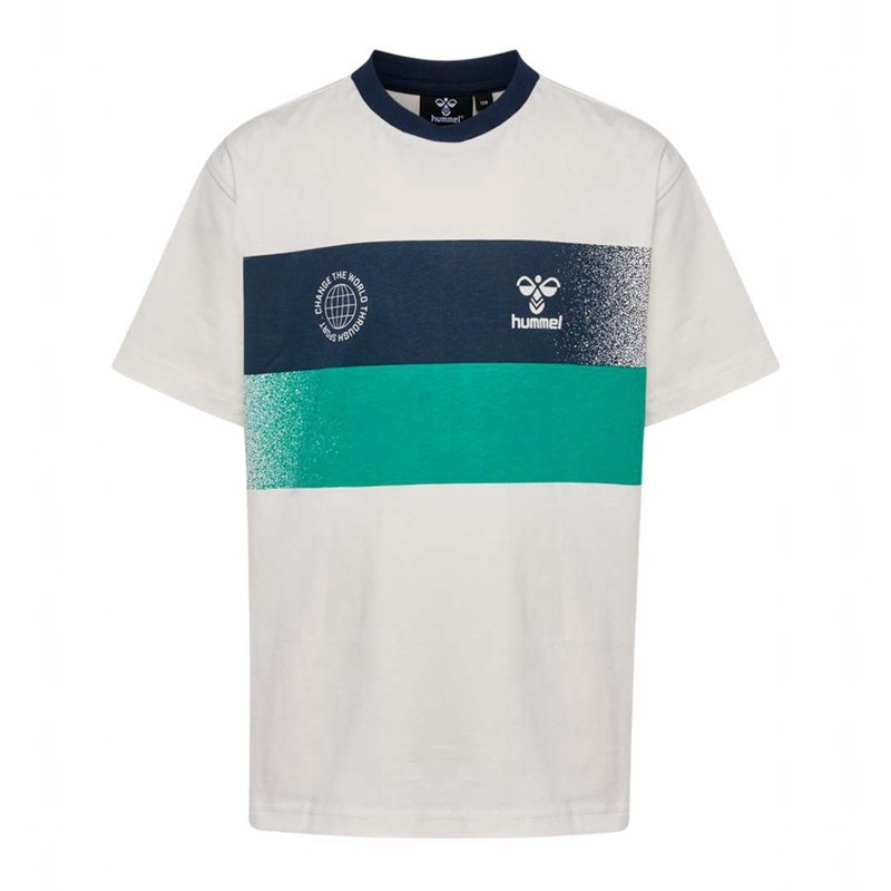 Hummel Eske S/S T-shirts Kinder Weiß | 202792-788
