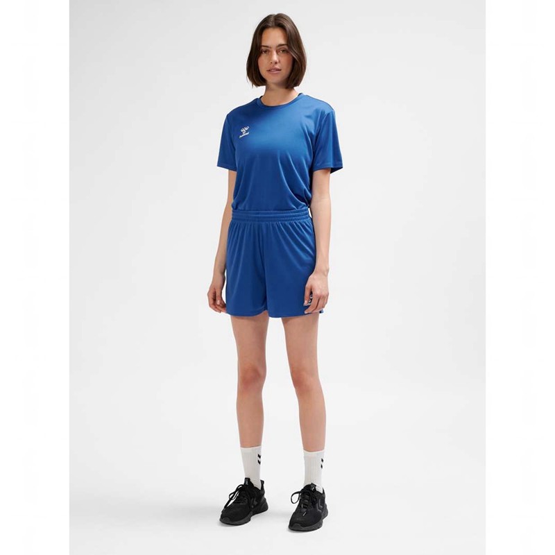 Hummel Essential Kurze Hose Damen Blau | 931043-774