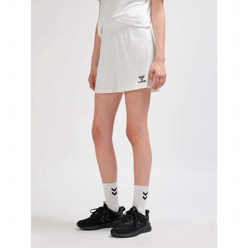 Hummel Essential Kurze Hose Damen Weiß | 225396-391