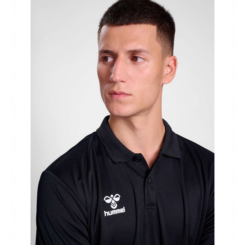 Hummel Essential Polo Shirts Herren Schwarz | 546554-294
