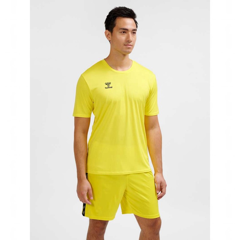 Hummel Essential S/S Jacken Herren Gelb | 434257-474