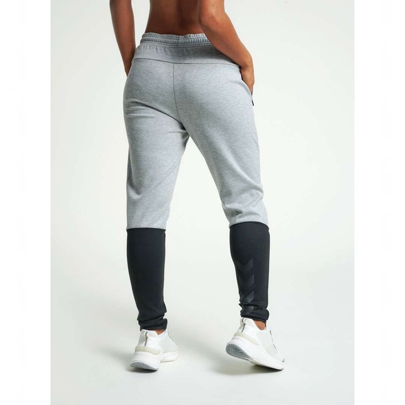 Hummel Essi Tapered Hose Damen Grau | 718066-673