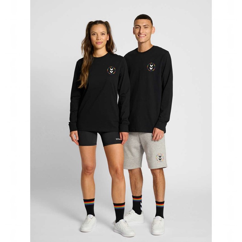 Hummel Everything Nothing Ls T-shirts Damen Schwarz | 088080-360
