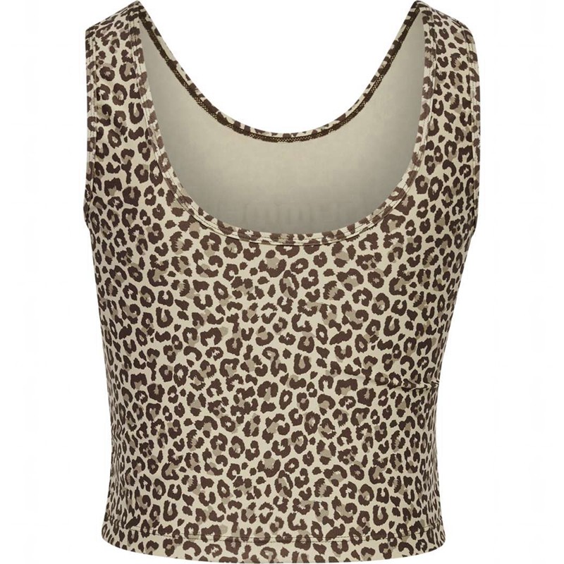Hummel Fast Cropped Tanktop Damen Leopard | 003606-153