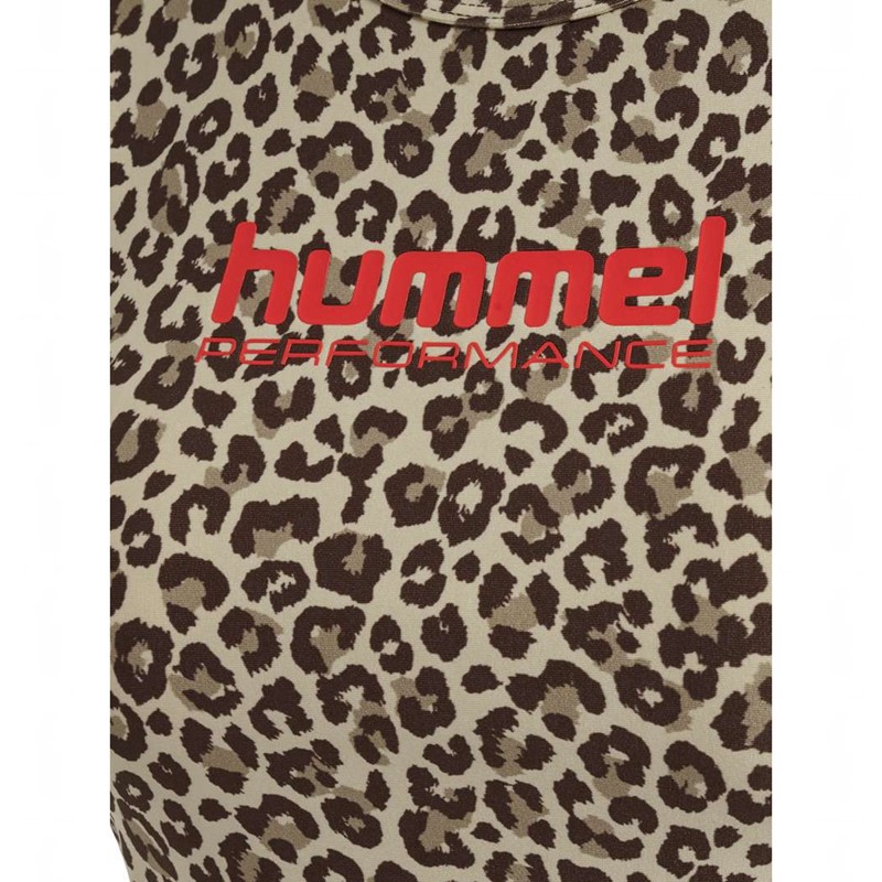 Hummel Fast Cropped Tanktop Damen Leopard | 003606-153