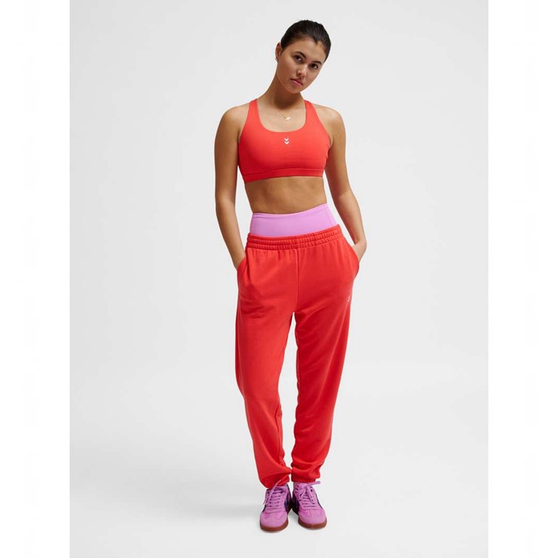 Hummel Fast Impact Strap Sport BH Damen Rot | 689168-098