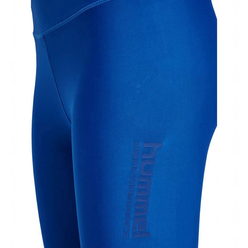 Hummel Fast Mid Waist Strumpfhose Damen Blau | 854957-497
