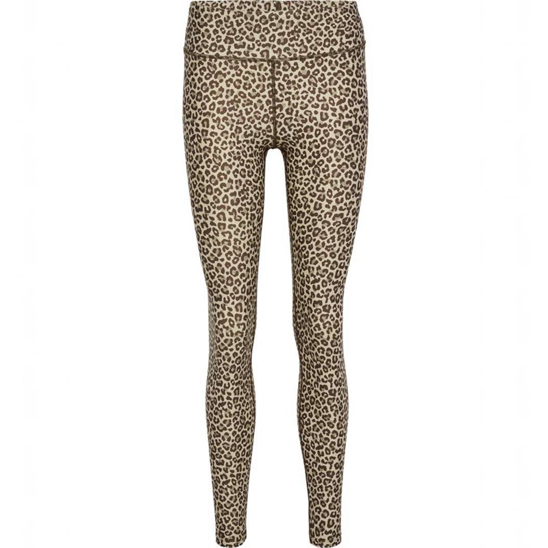 Hummel Fast Mid Waist Strumpfhose Damen Leopard | 935430-155