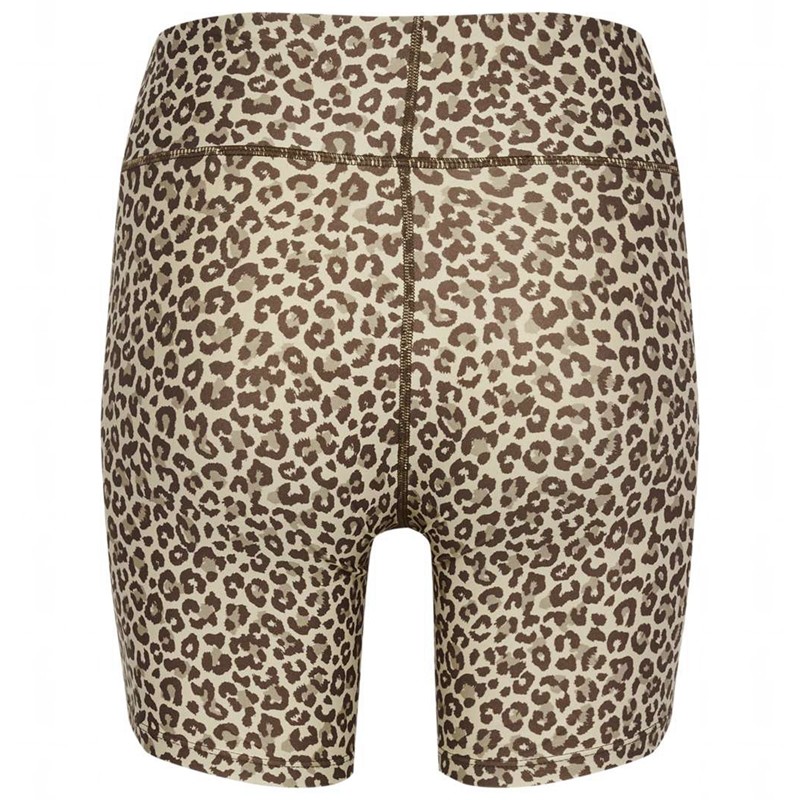 Hummel Fast Mid Waist Tight Kurze Hose Damen Leopard | 926689-201