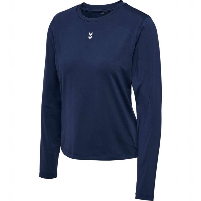 Hummel Fast W L/S T-shirts Damen Navy | 401085-778