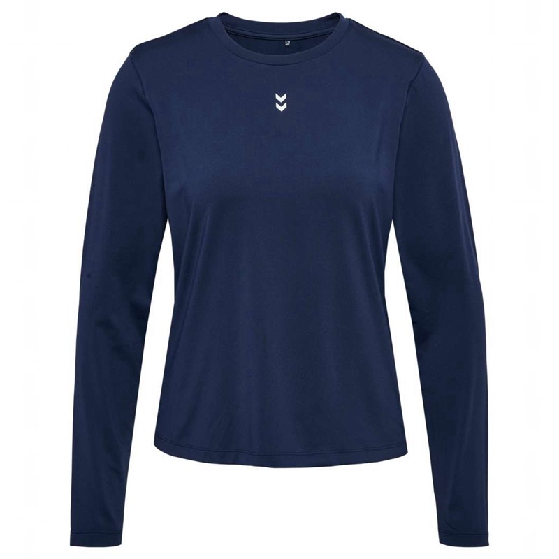Hummel Fast W L/S T-shirts Damen Navy | 401085-778