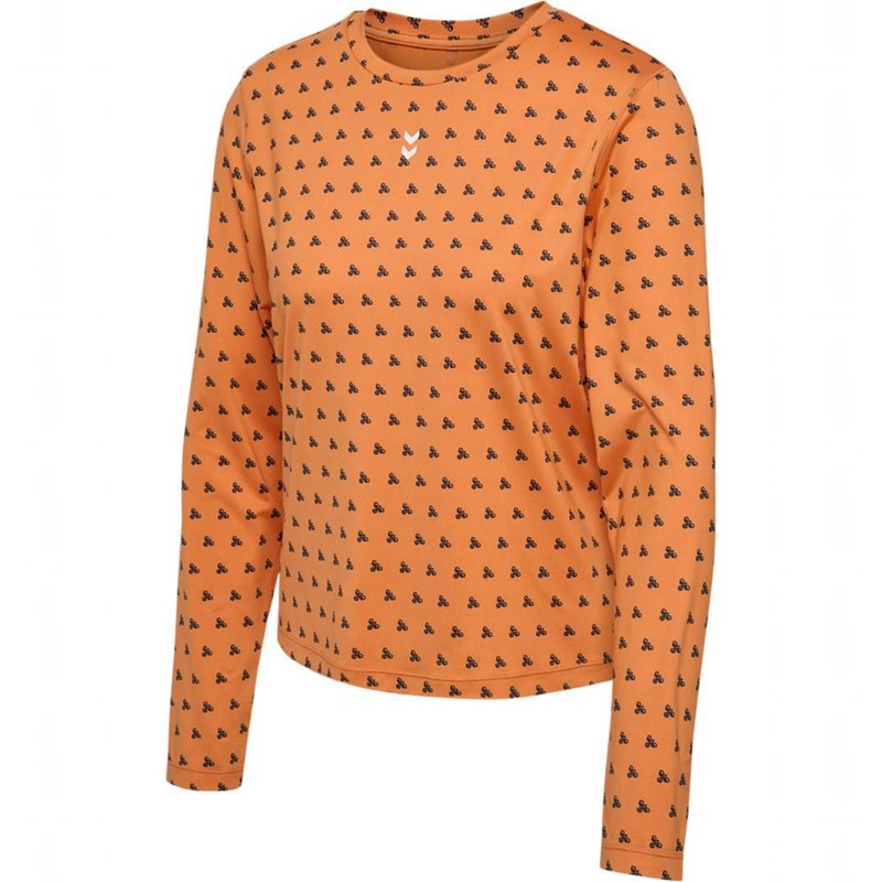 Hummel Fast W L/S T-shirts Damen Orange | 358965-842
