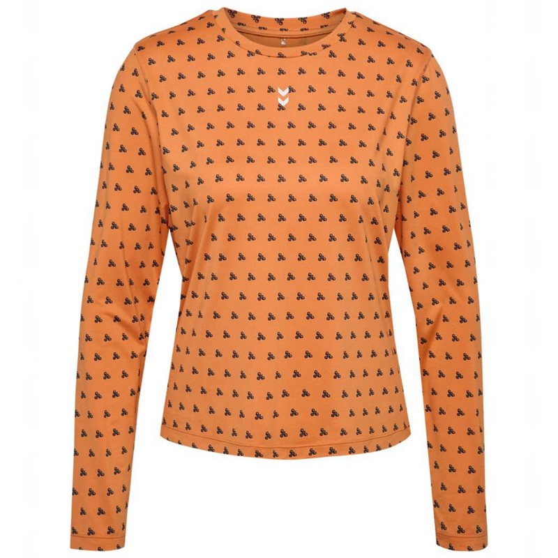 Hummel Fast W L/S T-shirts Damen Orange | 358965-842