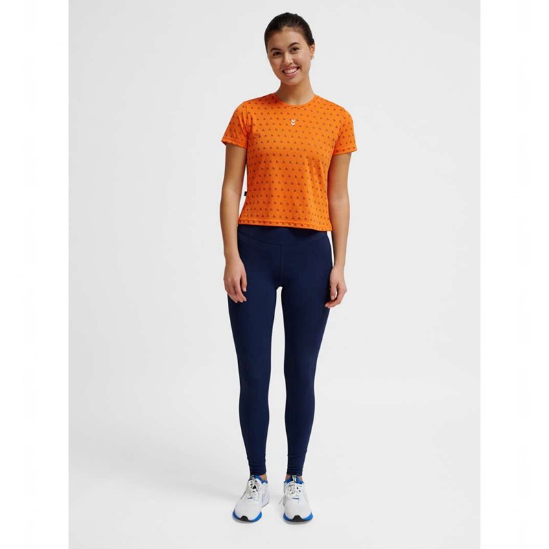 Hummel Fast Workout W S/S Grundschicht Damen Orange | 110172-075