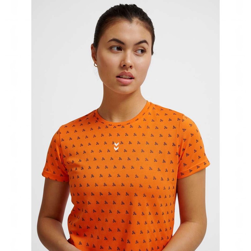 Hummel Fast Workout W S/S Grundschicht Damen Orange | 110172-075