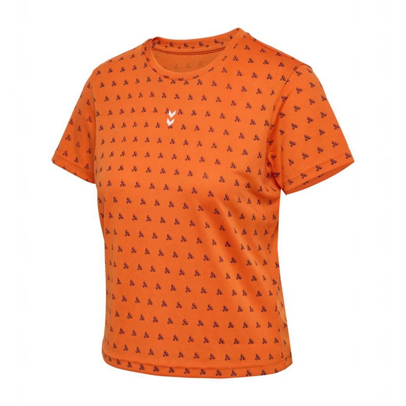 Hummel Fast Workout W S/S Grundschicht Damen Orange | 110172-075