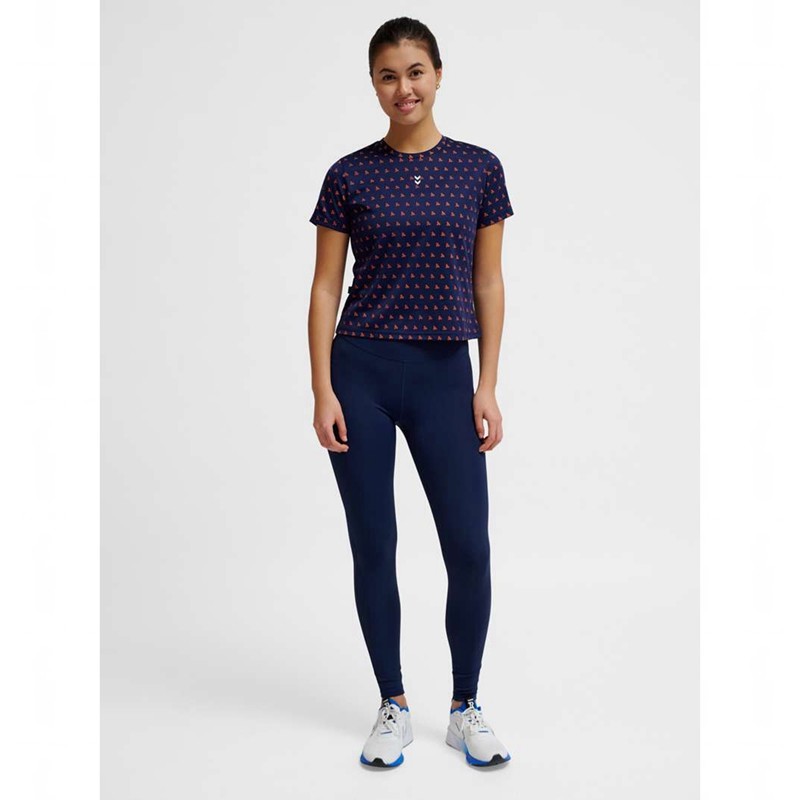 Hummel Fast Workout W S/S T-shirts Damen Navy | 479054-555