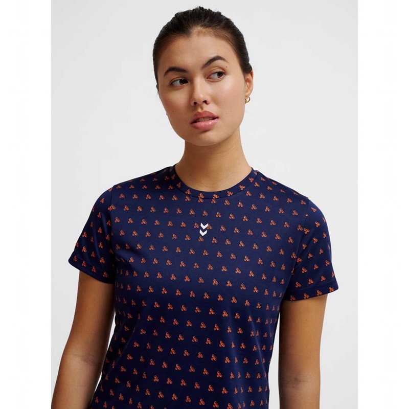 Hummel Fast Workout W S/S T-shirts Damen Navy | 479054-555