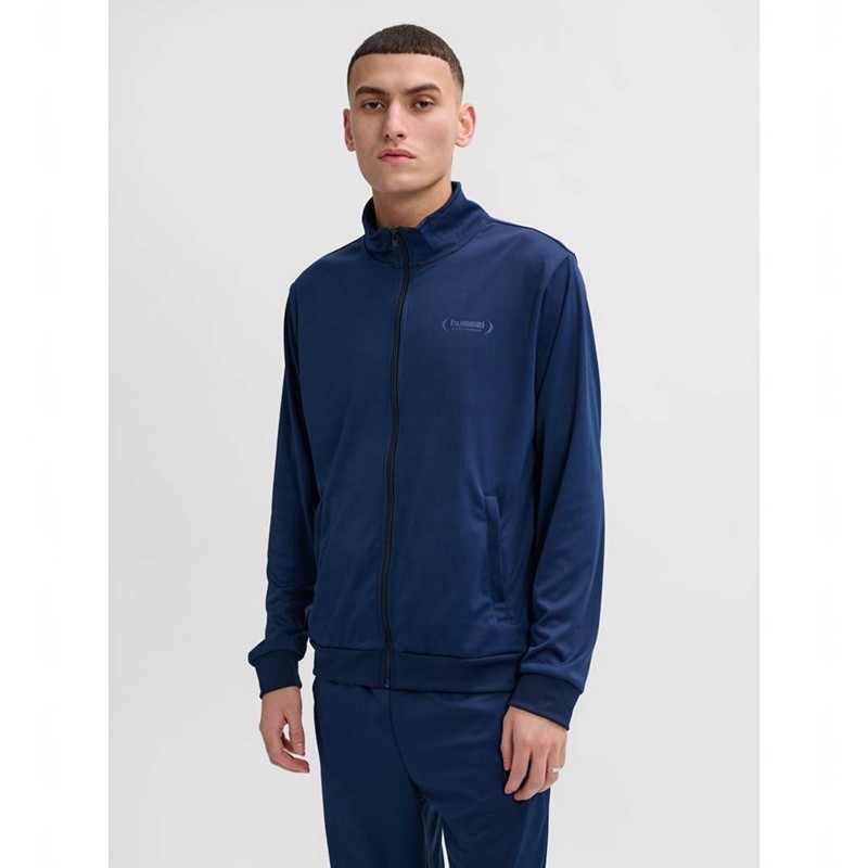 Hummel Felix Poly Tracksuit Sportbekleidung Herren Navy | 613032-681