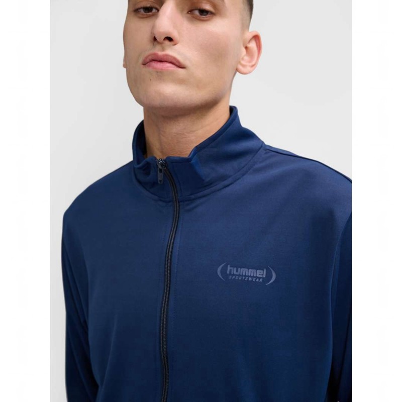 Hummel Felix Poly Tracksuit Sportbekleidung Herren Navy | 613032-681