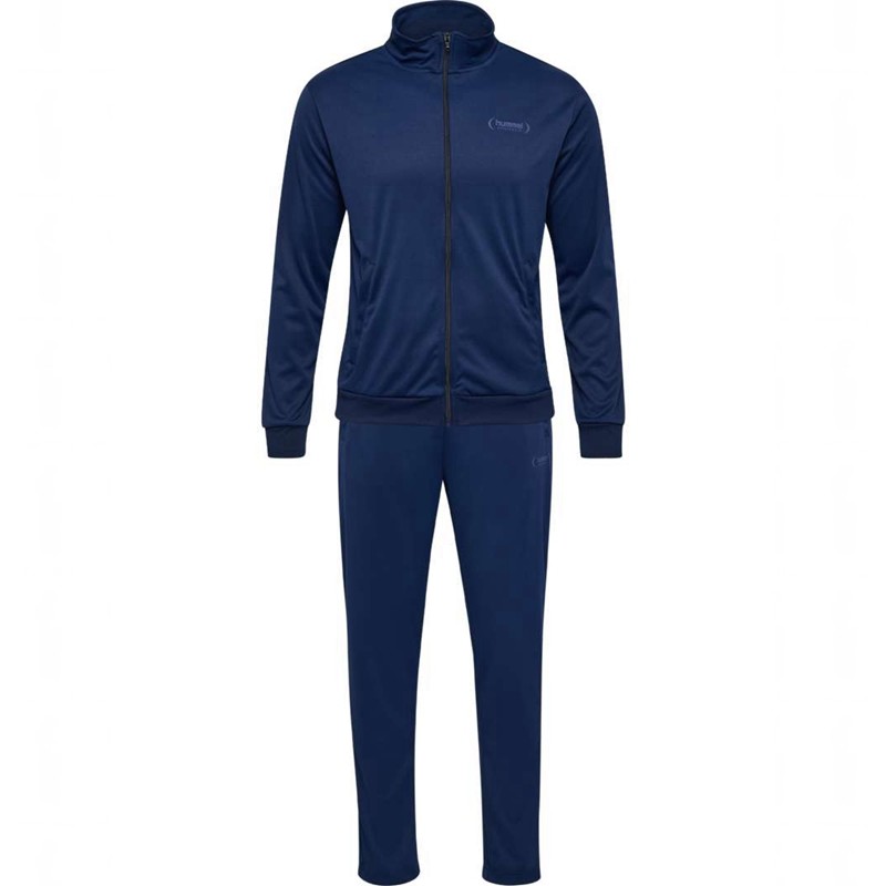Hummel Felix Poly Tracksuit Sportbekleidung Herren Navy | 613032-681