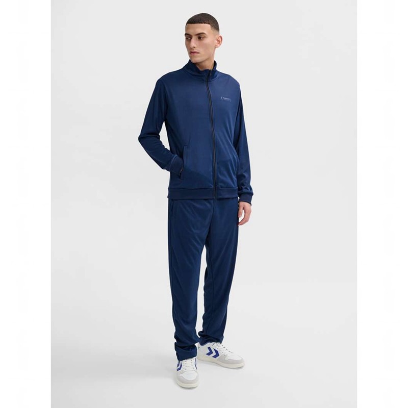 Hummel Felix Poly Tracksuit Sportbekleidung Herren Navy | 613032-681