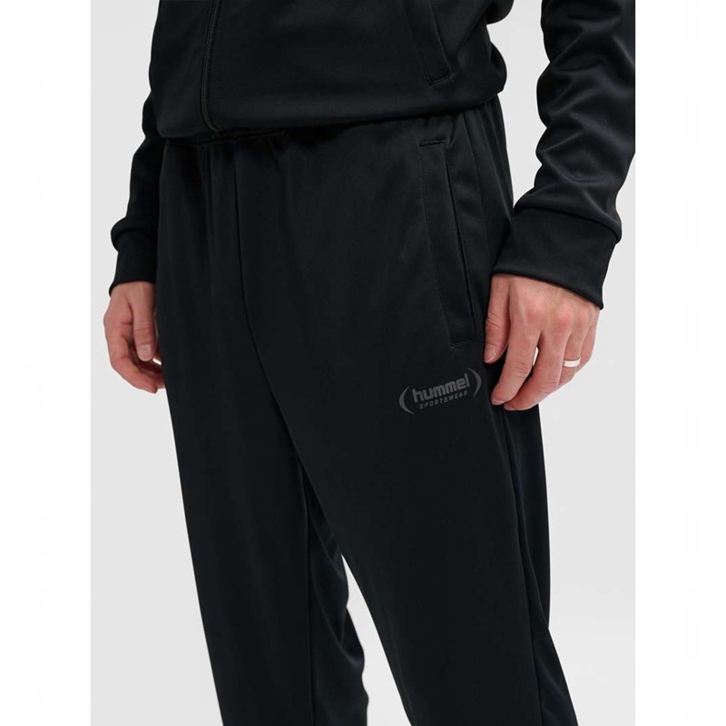 Hummel Felix Poly Tracksuit Sportbekleidung Herren Schwarz | 030062-193