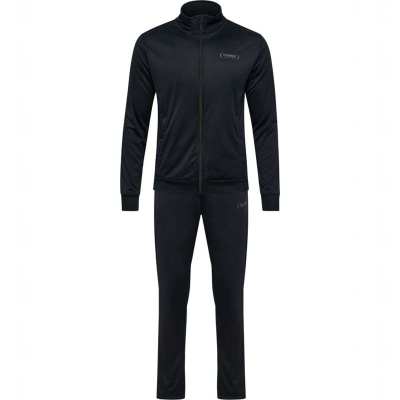 Hummel Felix Poly Tracksuit Sportbekleidung Herren Schwarz | 030062-193