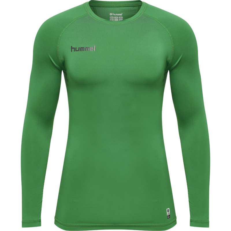 Hummel First Performance Jersey L/S Grundschicht Herren Grün | 543344-331
