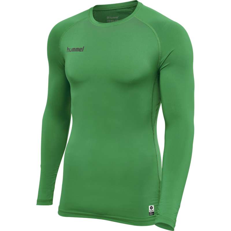 Hummel First Performance Jersey L/S Grundschicht Herren Grün | 543344-331