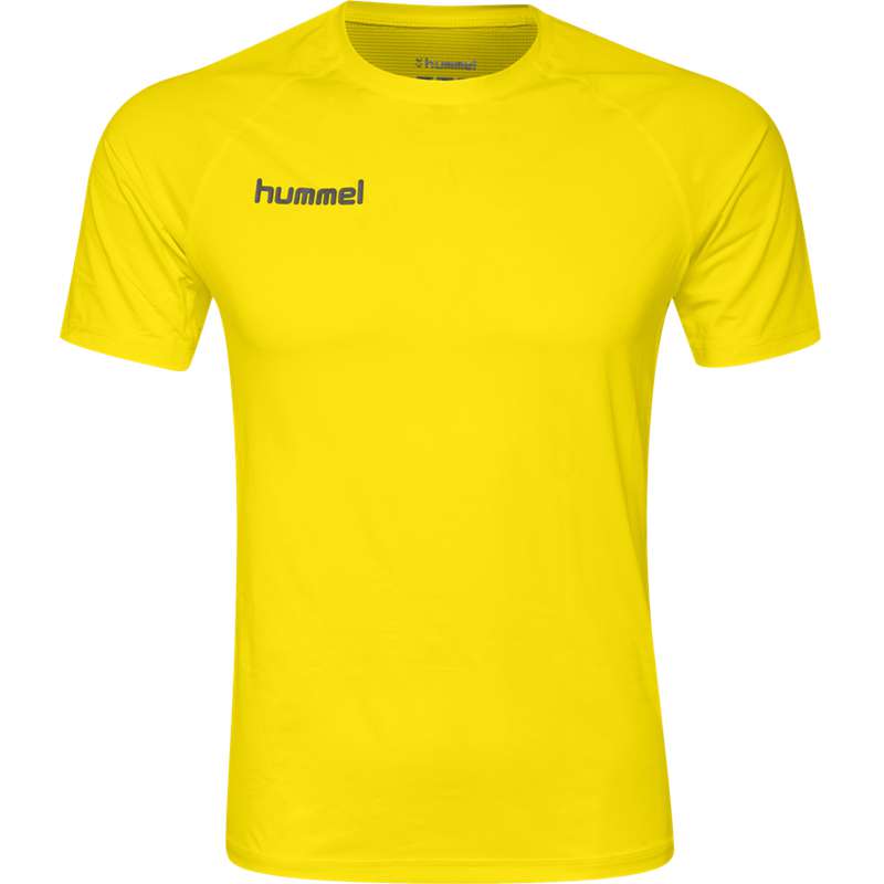 Hummel First Performance Jersey S/S Grundschicht Herren Gelb | 470193-508